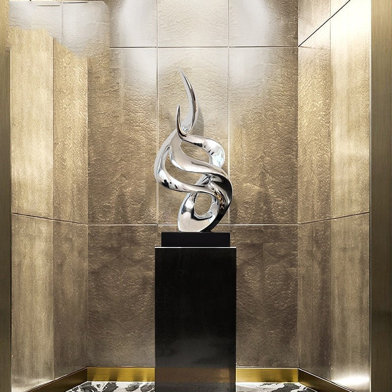 Ignis Crest Abstract Flame Sculpture