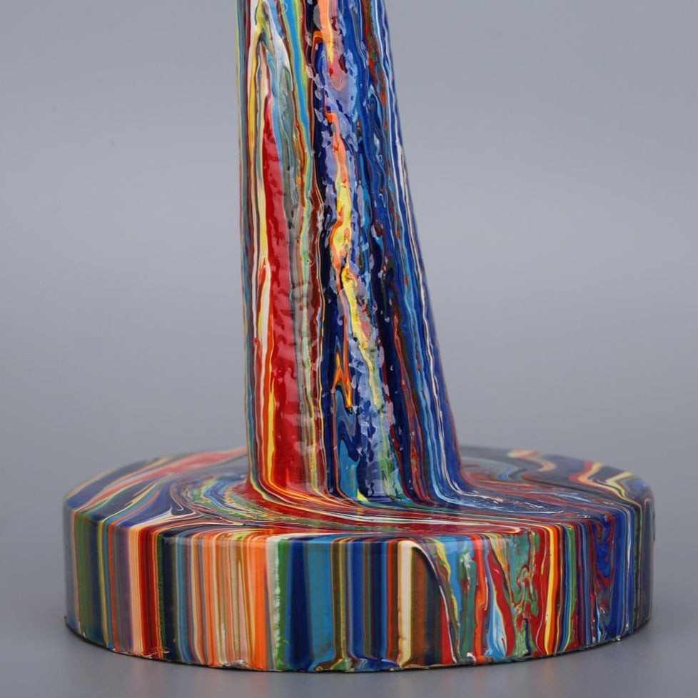 Visage Chromatique Painted Face Sculptures