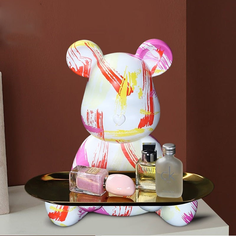 Graffursa Bear Sculpture Table Tray