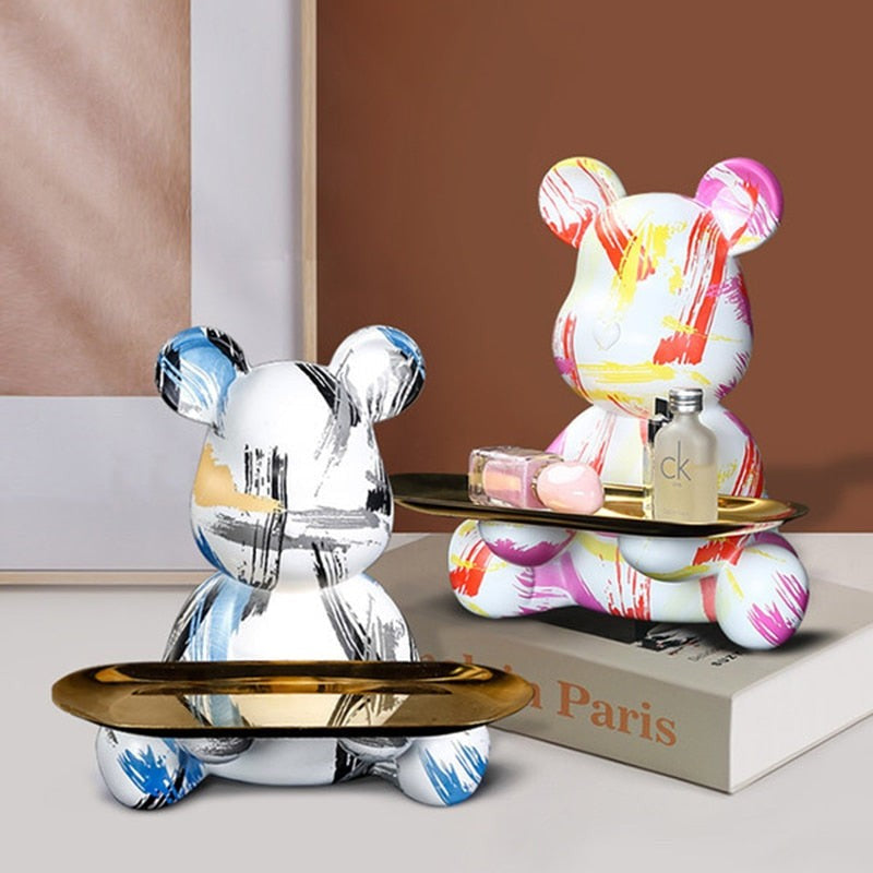 Graffursa Bear Sculpture Table Tray