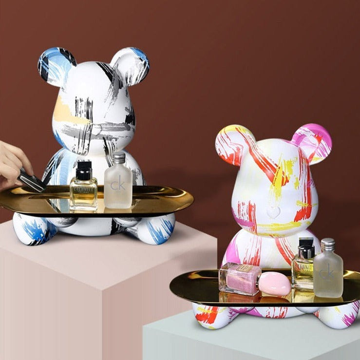 Graffursa Bear Sculpture Table Tray