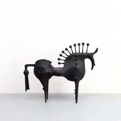 Equinoxe Abstract Horse Metal Sculpture