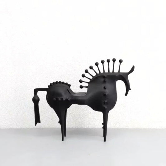 Equinoxe Abstract Horse Metal Sculpture