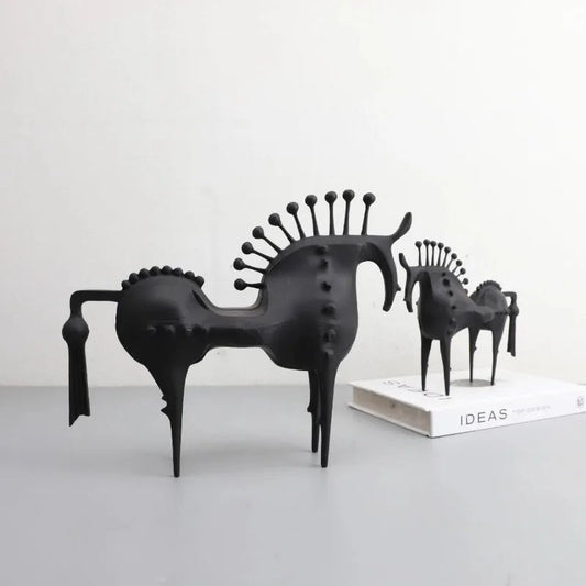Equinoxe Abstract Horse Metal Sculpture