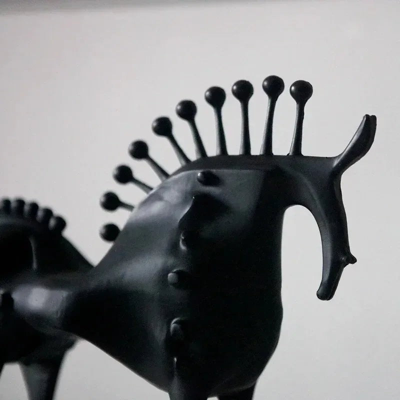 Equinoxe Abstract Horse Metal Sculpture