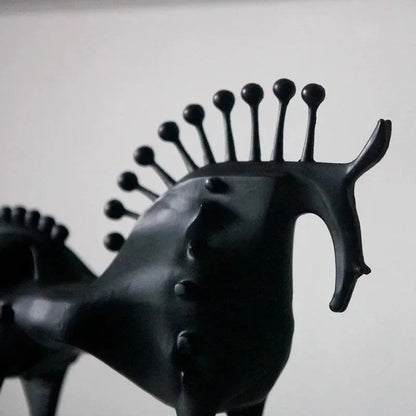 Equinoxe Abstract Horse Metal Sculpture