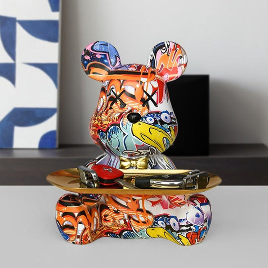 Graffursa Bear Sculpture Table Tray