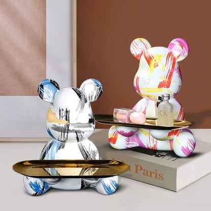 Graffursa Bear Sculpture Table Tray