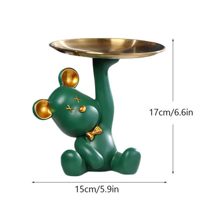 Ursilo Bear Sculpture Table Tray