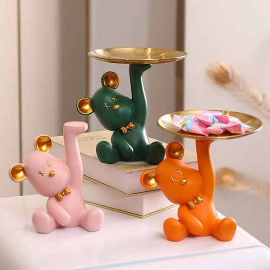 Ursilo Bear Sculpture Table Tray