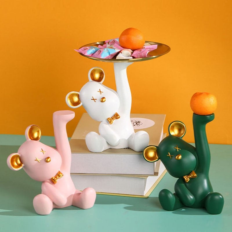 Ursilo Bear Sculpture Table Tray