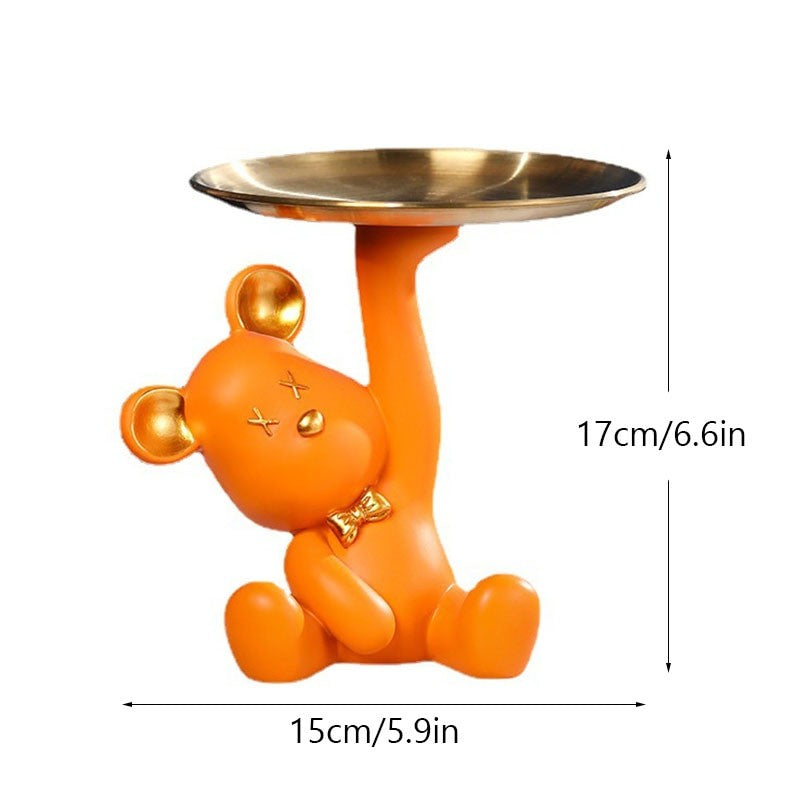 Ursilo Bear Sculpture Table Tray