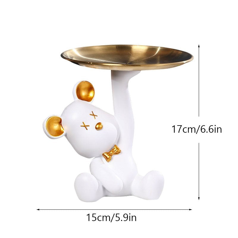 Ursilo Bear Sculpture Table Tray