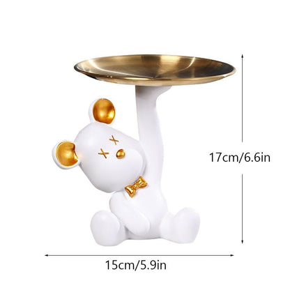 Ursilo Bear Sculpture Table Tray