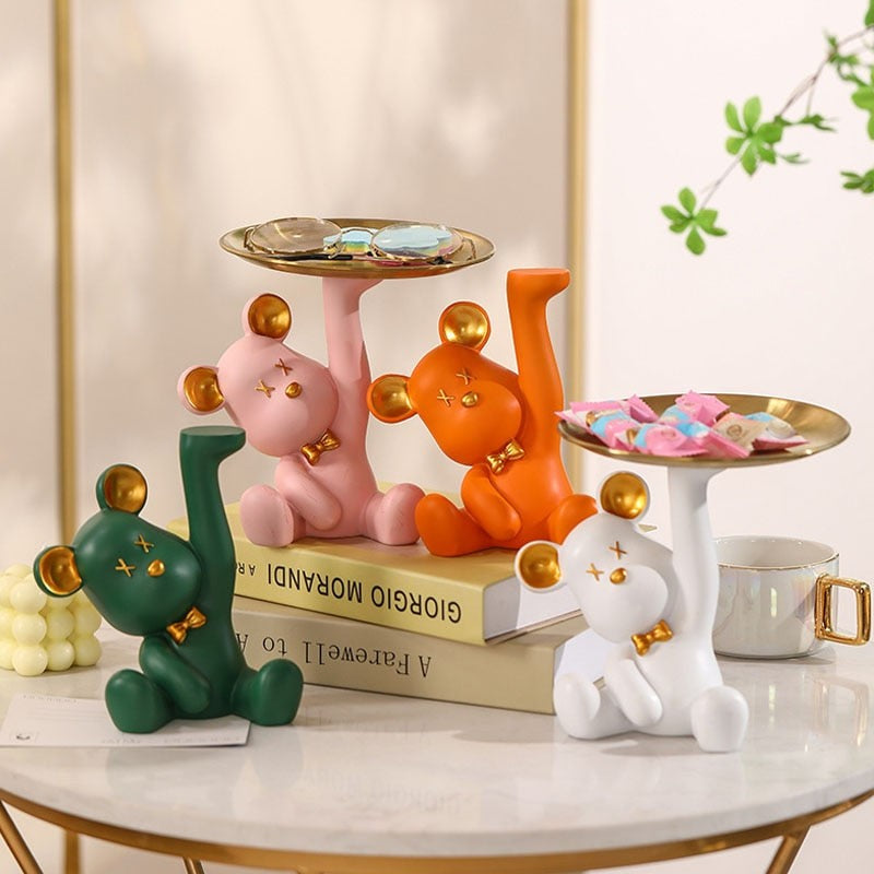 Ursilo Bear Sculpture Table Tray