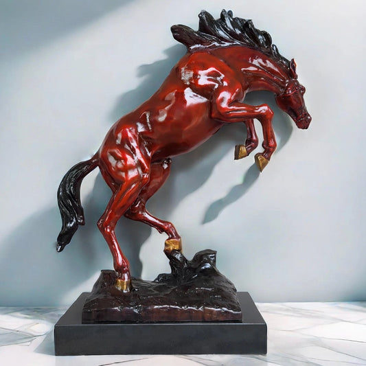Marcellus Bronze Trot Horse Sculpture